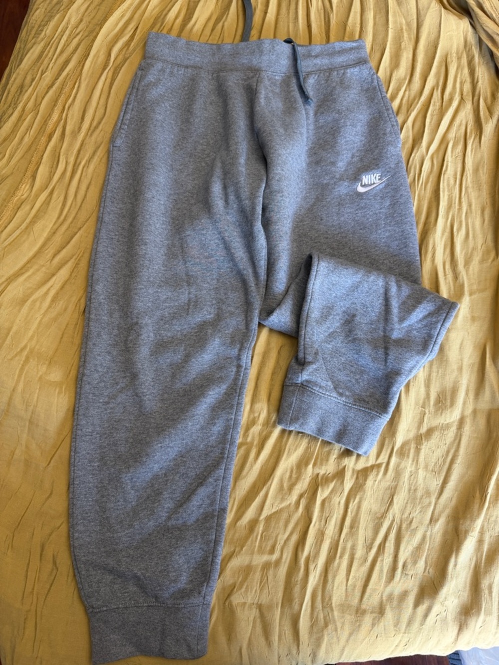Nike Kids Heather Gray Jogger Sweatpants